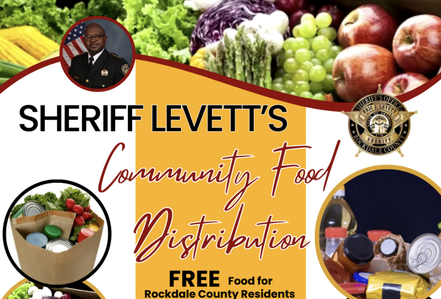 Rockdale Sheriff’s Office to host free food distribution Dec. 17